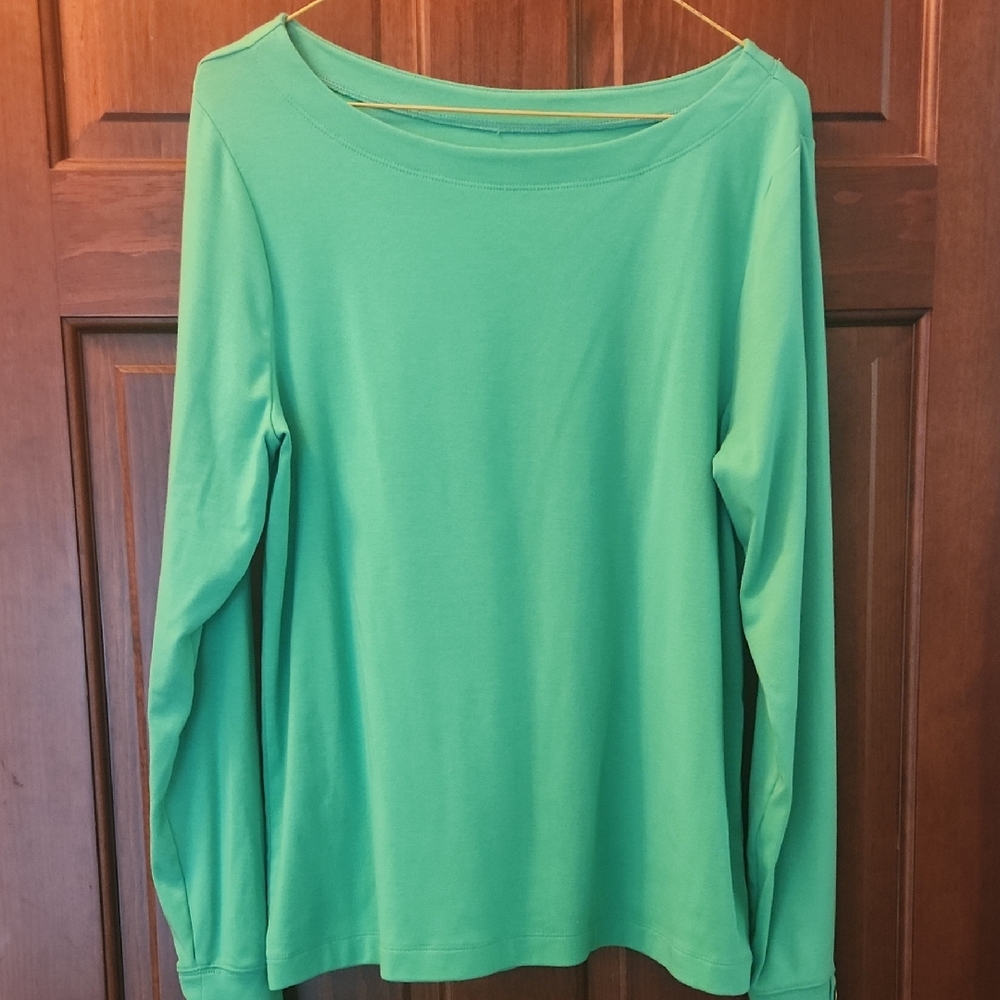 Lilly Pulitzer Vibrant Green Long Sleeve Top